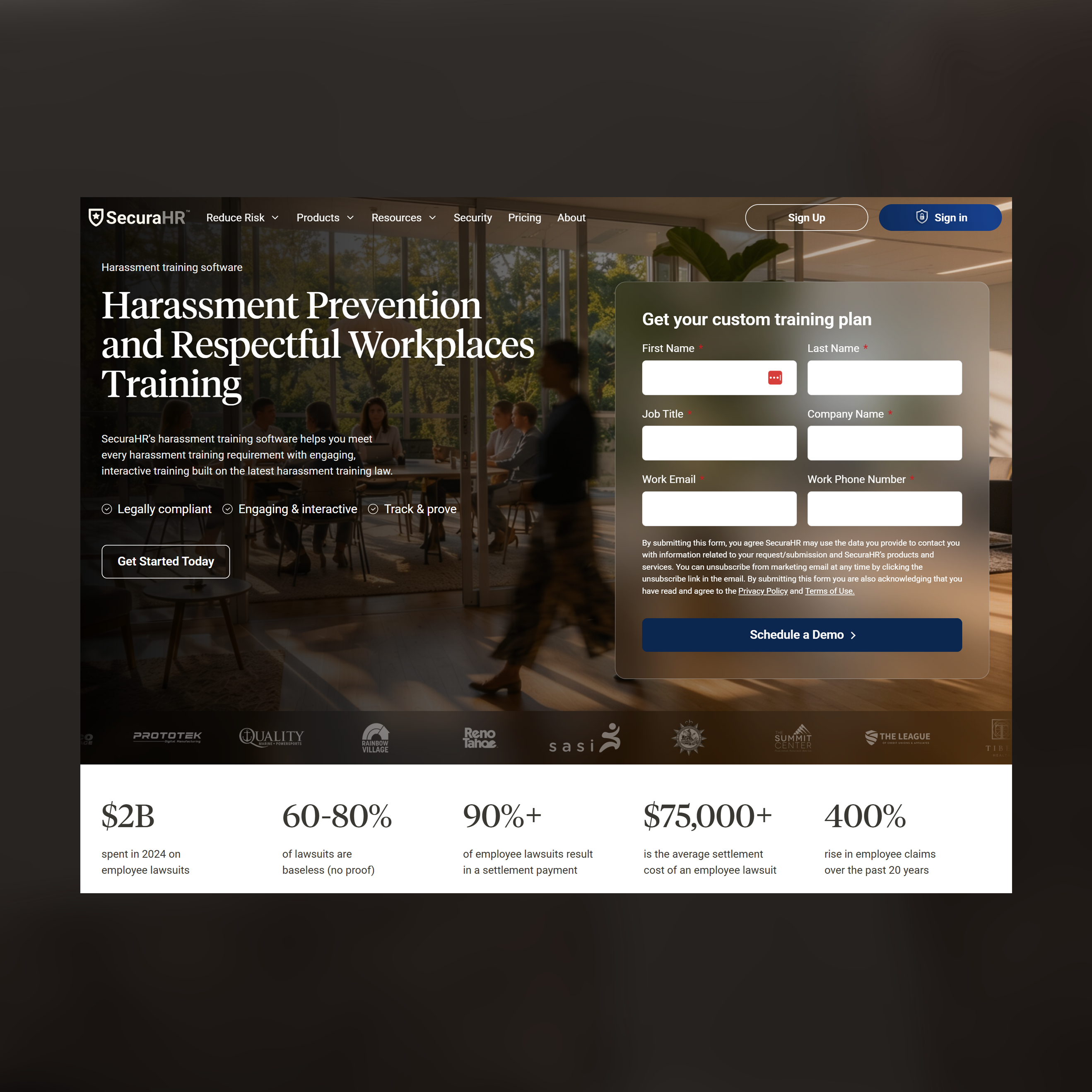 HR compliance platform website